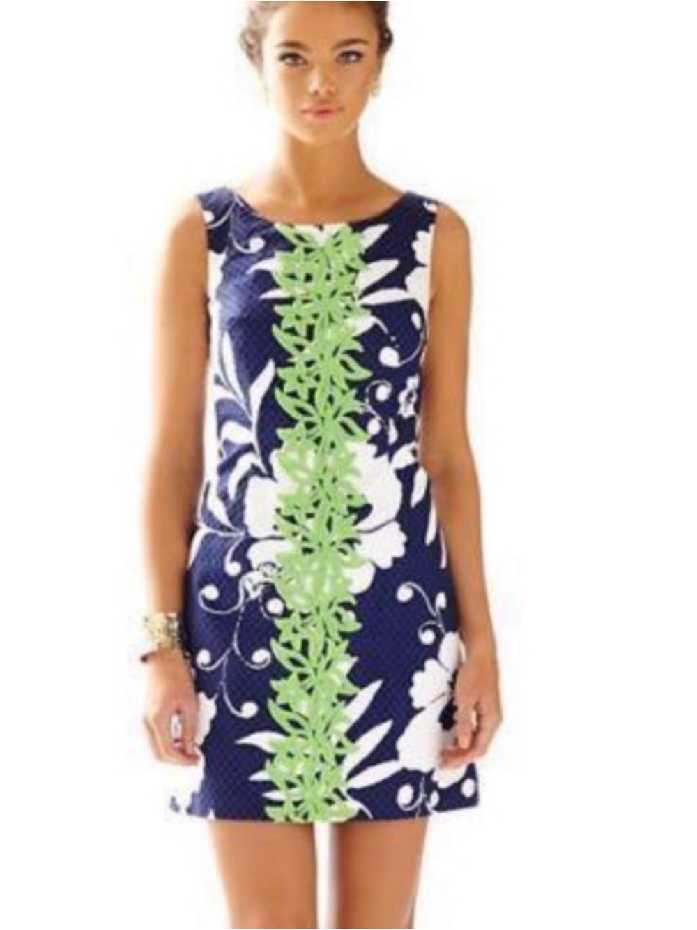 Lilly Pulitzer Delia Shift Dress Bright Navy